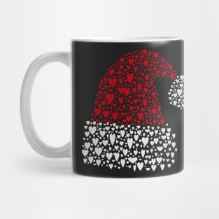 Santa hat of hearts Mug